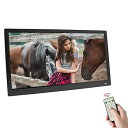 【中古】デジタルフォトフレーム動画再生可能リモコン付き10.1インチデジタルフォトフレーム1920x1080 LED電子アルバムの、ビデオ/音楽プレーヤー自動オ