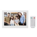 【中古】デジタルフォトフレーム、13インチLED 1080P HDデジタルスクリーン、リモコン付き電子フォトフレーム、ビデオ音楽再生、壁掛け可能、家族へのギ