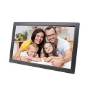【中古】27インチHD大型デジタルフォトフレーム、ボディセンサー付き1080Pデジタルフォトフレーム、リモコン付きHDMIビデオプレーヤー、カレンダー、ホー(2)