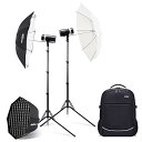 【中古】Godox AD300Pro フラッシュストロボ 300Ws デュアルフラッシュバックパックキット 2.4GTTL 高速同期 5600±200K 0.0...