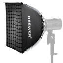 【中古】NEEWER 40x40cm 角型 ソフトボックス クイックセットアップ クイック折りたたみ Bowensマウント ディフューザー/ハニカムグリッド/バ...