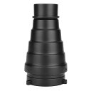 【中古】スヌートハニカムグリッド ライトビームチューブ ボウエンズマウント スタジオストロボフラッシュ用 合金素材