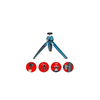 【中古】ジョビー(JOBY) カメラ三脚 ミニ三脚 ハンディーポッド ティール 卓上三脚 ミラーレスカメラ対応 耐荷重1kg 折りたたみ式 JB01558-BWW