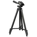 【中古】オーム(OHM)カメラ三脚 軽量コンパクトタイプ 黒 最伸高1290mm OCT-ATR4-127K