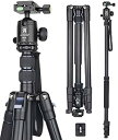 【中古】コンパクトアルミ 三脚 全伸高 209.8cm トラベル 一脚伸縮可変式 レバーロック Tripod 高級ボール雲台とクイックシュー付き ARTCISE...