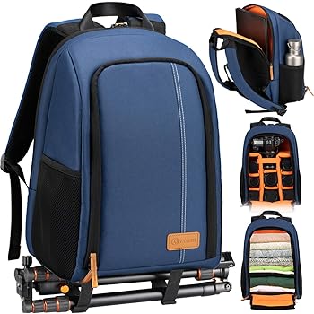 【中古】TARION カメラバッグ 大容量 軽量 コンパクト カメラバックパック レインカバー付き 撥水加工 カメラバッグリュック 三脚収納 カメラリュックサ
