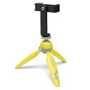 【中古】ジョビー(JOBY) スマートフォン用三脚 ミニ三脚 アクションカメラ用 イエロー Handypod2 動画撮影用ハンドグリップ スマートフォンアダプター付