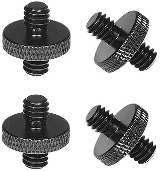 【中古】カメラ ダブルヘッドスタッド 三脚 スタンド 雲台 ネジ アクセサリー マウント 多用途 連結 撮影サポート 汎用 接続 ねじ アダプター (1/4オス-1(2.0)