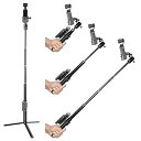 【中古】DJI Osmo Pocket 3 用 MAXCAM自撮り棒三脚延長棒は90 CMアルミニウム合金延長棒+アルミニウム合金三脚に適している