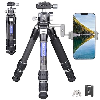 【中古】ARTCISE 22.5mm 管経ミニカーボン 三脚&28mmボール低重心雲台キット 軽量 持ち運びに便利 カメ..
