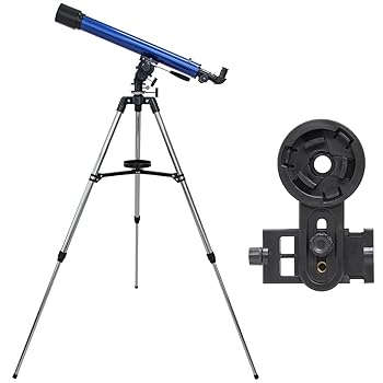 【中古】池田レンズ工業 天体望遠鏡 日本製 リゲルハイ60D スマホ撮影セット 天体ガイドブック付き 屈折式 口径60mm 焦点距離700mm 屈折望遠鏡 月のクレ