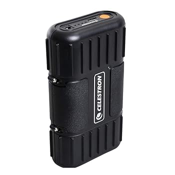Celestron - PowerTank リチウム LT 望遠鏡用バッテリー - 充電式ポータブル12V電源 コンピューター式望遠鏡用 - 8時間容量/73.3Wh - USBポート1