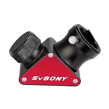 【中古】SVBONY SV188P 90°天頂ミラー 対角ミラー 天体望遠鏡用アクセサリー 1.25インチ(31.7mm) 99パーセント反射率 屈折式プリズム 真ちゅうリング 星