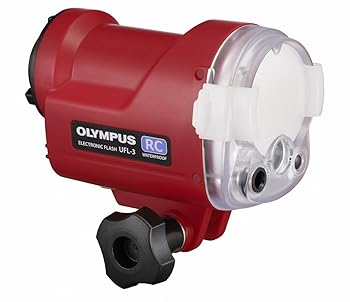 【中古】OLYMPUS 水中専用フラッシュ ガイドナンバー22 高速チャージ UFL-3