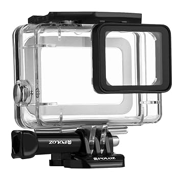 【中古】PULUZ GoPro HERO(2018) / HERO7 Black /6 /5 30m防水ハウジング保護ケース バックル/マウント＆ネジ付き 防水防塵保護ハウジング ダイブハウ