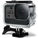 【中古】FitStill 防水防塵保護ハウジング Go Pro HERO 8 Blackブラック対応 | 60m水深ダイビング| Go Pro Hero8 アク...