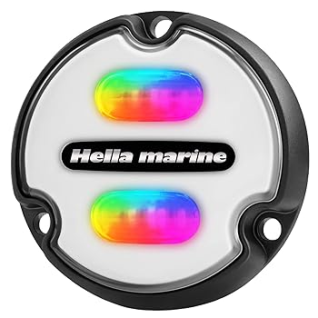 【中古】HELLA Marine 016146-011 1800lm ブラックハウジング ホワイトレンズ Apelo A1 RGB 水中ライト
