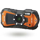 【中古】RICOH WG-80 ORANGE リコー本格防水デジタルカメラ 14m防水 (連続2時間) 1.6m耐衝撃 防塵 -10℃耐寒 アウトドアで活躍する...