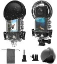 【中古】AFYMY 防水ケース / 40M 水中ダイビング保護ケース 防水 深さ Insta360 X3用