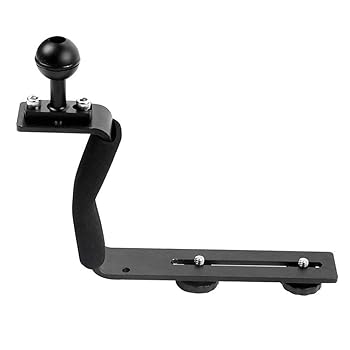 【中古】ダイビングトレイハンドル,デジタル一眼レフデジタルカメラ用ボール付きアルミ合金ダイビングトレイハンドル水中カメラマウントリグ写真乾板ブラ