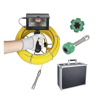 【中古】工業用パイプボアスコープ、4.3インチスクリーンドレインカメラ、22mm 145° HDカメラ、LEDライト8個付き、配管工、住宅所有者用ハンドヘルド下