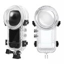 【中古】LAZIRO Insta360 X4 防水ケース insta360 x4 水中撮影用 耐圧40M insta360 x4用潜水ケース インスタ360 x...