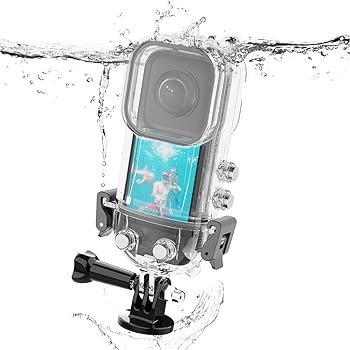 【中古】Insta 360 X3 防水ケース 防水ハウジング 水中ダイビングシェル アクションカメラアクセサリー..