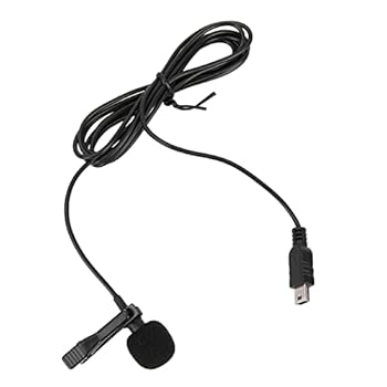 【中古】USBマイク、USBラベリアマイク、クリップ付きミニUSBステレオ外部マイクプ...