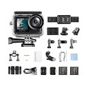 【中古】ミニアクションカメラ アクションカメラ Brave 7 LE 4K30FPS 20MP 4K スポーツカメラ防水カムタッチスクリーン Vlog カメラ ...