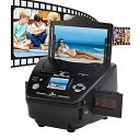 【中古】デジタル写真フィルムスキャナー、16 MP スライドネガティブスキャナー、8.1 メガピクセルセンサー付き、フィルム写真と名刺を変換、ワンタッチ