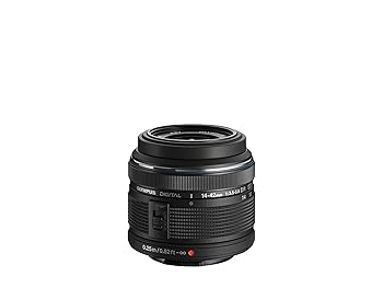 【中古】OLYMPUS 標準ズームレンズ M.ZUIKO DIGITAL 14-42mm F3.5-5.6 II R ブラック