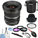 【中古】Canon EF-S 10-22mm f/3.5-4.5 USM オートフォーカスレンズ 9518A002 PRO バンドルレンズポーチ、フィルターキット、チューリップフードレンズ、