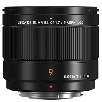 【中古】パナソニック LUMIX マイクロフォーサーズカメラレンズ Leica DG SUMMILUX 9mm F1.7 ASPH 大口径 映像性能 H-X09 ブラック