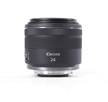 【中古】Canon RF24mm F1.8 マクロはSTMレンズ。