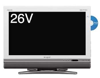 【中古】シャープ 26V型 液晶 テレビ AQUOS LC-26DX2-W ハイビジョン ブルーレイレコーダー内蔵 2009年モデル