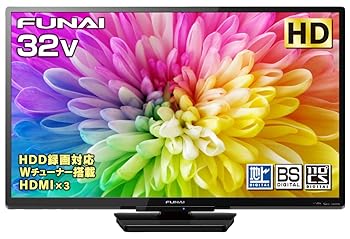 【中古】フナイ 32V型 液晶テレビ ハイビジョン ダブルチューナー 外付けHDD対応(裏番組録画可能) FL-32H1010 地上・BS・110度CSデジタル