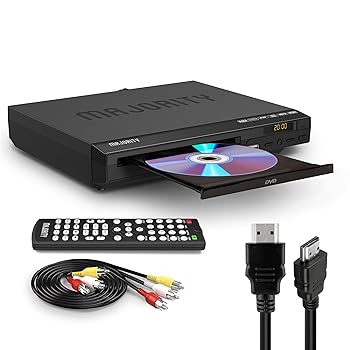 【中古】テレビ用HDMI DVDプレーヤー | スマートテレビ用1080PリージョンフリーDVDプレーヤー | USB、CD、MP3付きミニDVDプレーヤー | HDMIケーブル、RCA