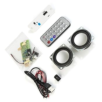 【中古】アンプボードモジュールキューブキットBluetooth 対応スピーカーキットパワーアンプボード LED ライトアセンブリ付き