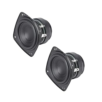 【中古】1 ペア 3 インチ音楽フルレンジスピーカー 4 オーム 25 ワットミッドレンジスピーカー磁気ポータブルスピーカー磁気スピーカー