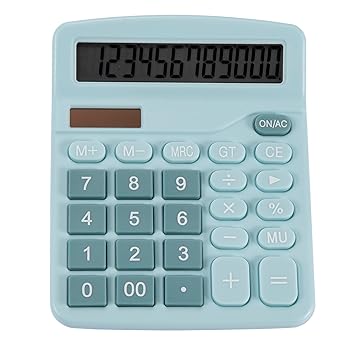 【中古】アップグレード ベーシック標準電卓 12ビット デスクトップ電卓 大型LCDディスプレイ 敏感なボタン オフィス 学校 自宅 ビジネス用 (ブルー電卓)