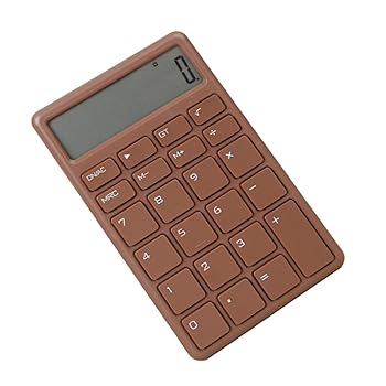 【中古】ポータブル電卓、静かな丸みを帯びたエッジミニ電卓、バッテリー駆動、オフィス用LCDディスプレイ (茶色) 【中古】ポータブル電卓、静かな丸みを帯びたエッジミニ電卓、バッテリー駆動、オフィス用LCDディスプレイ (茶色)