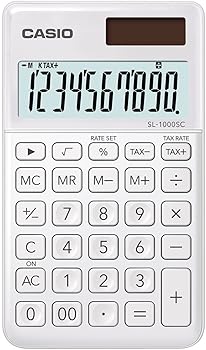 【中古】カシオ ポケット電卓 SL-1000SC-WE 【中古】カシオ ポケット電卓 SL-1000SC-WE
