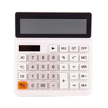【中古】デスクトップ電卓 12桁デュアルエネルギー電卓金融オフィス電卓バックチルト電卓、ホワイト 正確な計算 【中古】デスクトップ電卓 12桁デュアルエネルギー電卓金融オフィス電卓バックチルト電卓、ホワイト 正確な計算