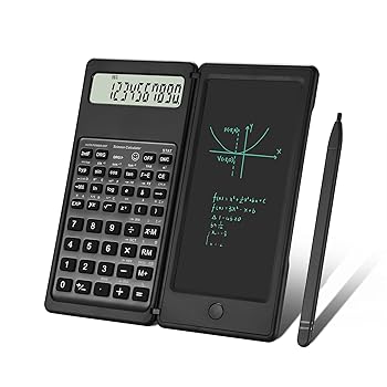 【中古】Aucanla 関数電卓 10桁 LCDディスプレイ デスク電卓 メモ帳付き 高校生&大学生向けプレミアム学用品