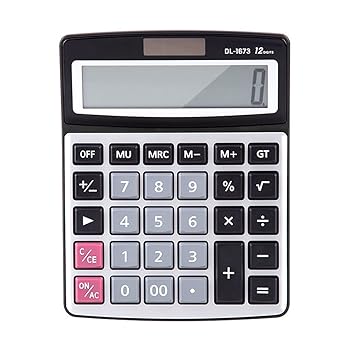 【中古】電卓、ビジネス電卓、ソーラー電卓、大型ディスプレイ付きデスクトップ電卓、基本的なオフィス電卓、オフィス、家庭、学校の標準機能に適してい
