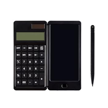 【中古】電卓付き電子メモ 計算機＆電子メモパッド2in1 太陽光&電池式 10桁 ワンタッチ消去 オフィス、学生、仕事用 ビジネス用【メーカー名】【メーカー型番】【ブランド名】AOTUGUAI 電卓 【商品説明】電卓付き電子メモ 計算機＆電...