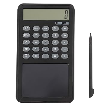 【中古】NUOBESTY 計算機ボードを備えたプランニング プロフェッショナル センシティブ メモ帳 ブラック ディジット ホーム ボードとディスプレイ インク