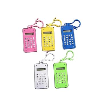 【中古】Operitacx 5個 バックパック ミニ おみくじペンダント クリエイティブキャンディーカラーレコナー 仕事 電卓 キーホルダー 学生