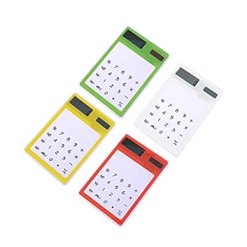 【中古】OHPHCALL 4個 電卓小 透明電卓 タッチスクリーン電卓 ミニ電卓 クール電卓 携帯電卓 簡単な電卓 標準電卓 コンピューター ポータブル 学生