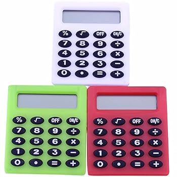 【中古】FUNOMOCYA 3個 電卓 ミニカウンター コンピューター 腹筋 学生 かわいい